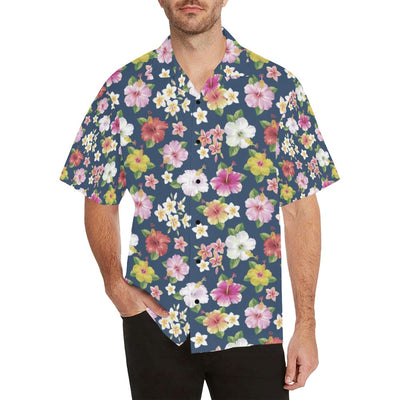 Hibiscus Sweet Print Design LKS304 Men's Hawaiian Shirt