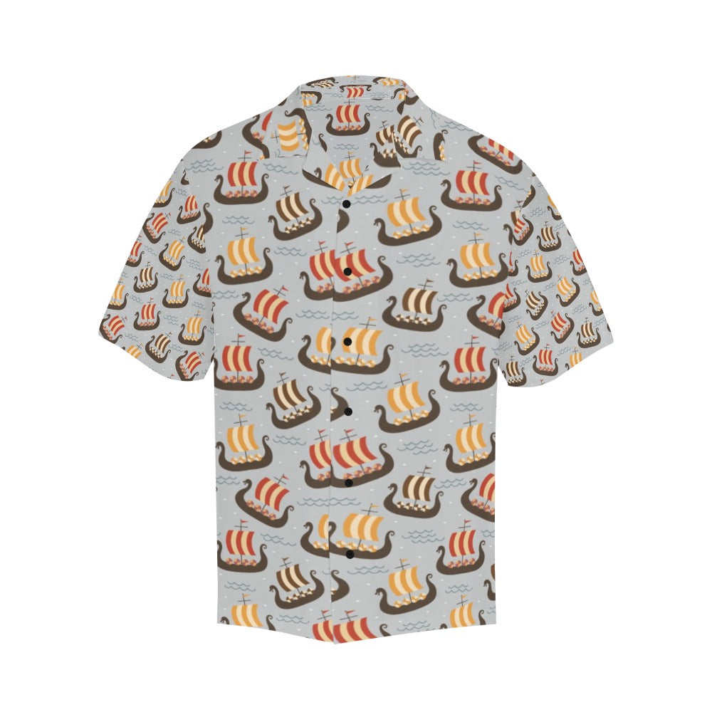 Vikings Print Design LKS308 Men's Hawaiian Shirt