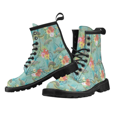 Sea Turtle Pattern Print Design T012 Women's Boots