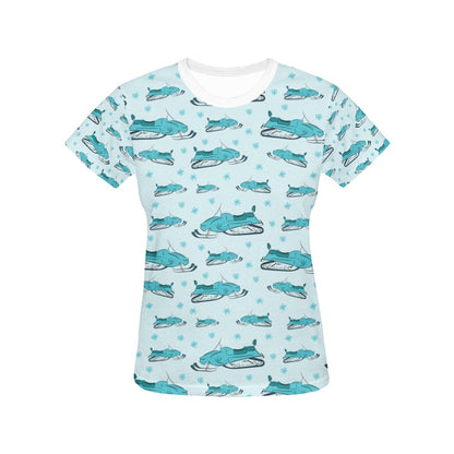 Snowmobile Print Design LKS301 Women's  T-shirt