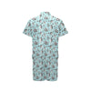 Seashell Beach Print Design LKS302 Men's Romper