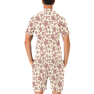 Polynesian Tattoo Turtle Themed Men's Romper