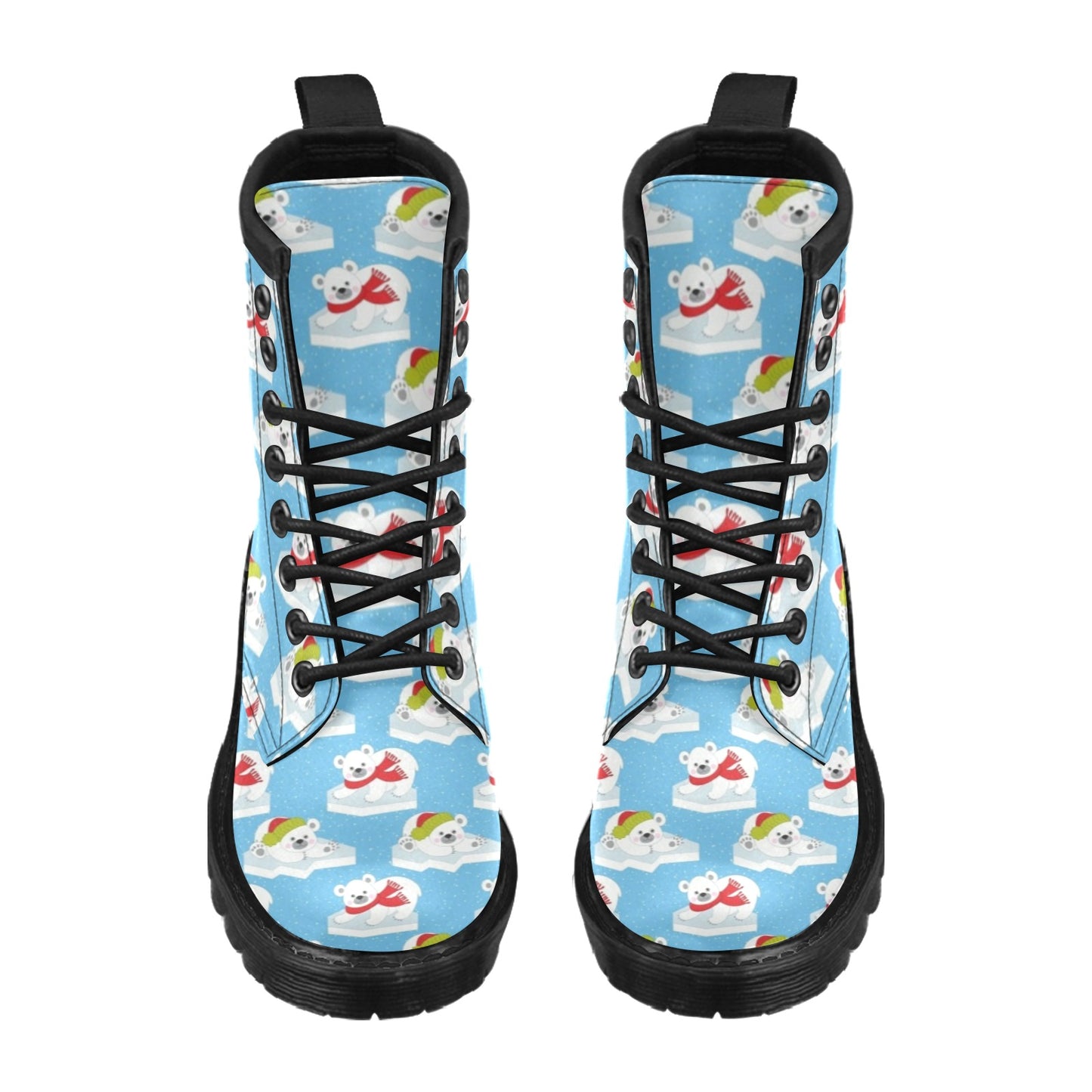 Polar Bear Pattern Print Design PB06 Women's Boots