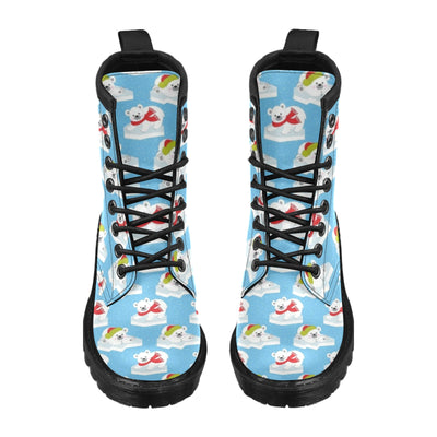 Polar Bear Pattern Print Design PB06 Women's Boots