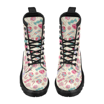 Candy Pattern Print Design CA04 Women's Boots