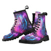 Galaxy Night Purple Space Print Women's Boots