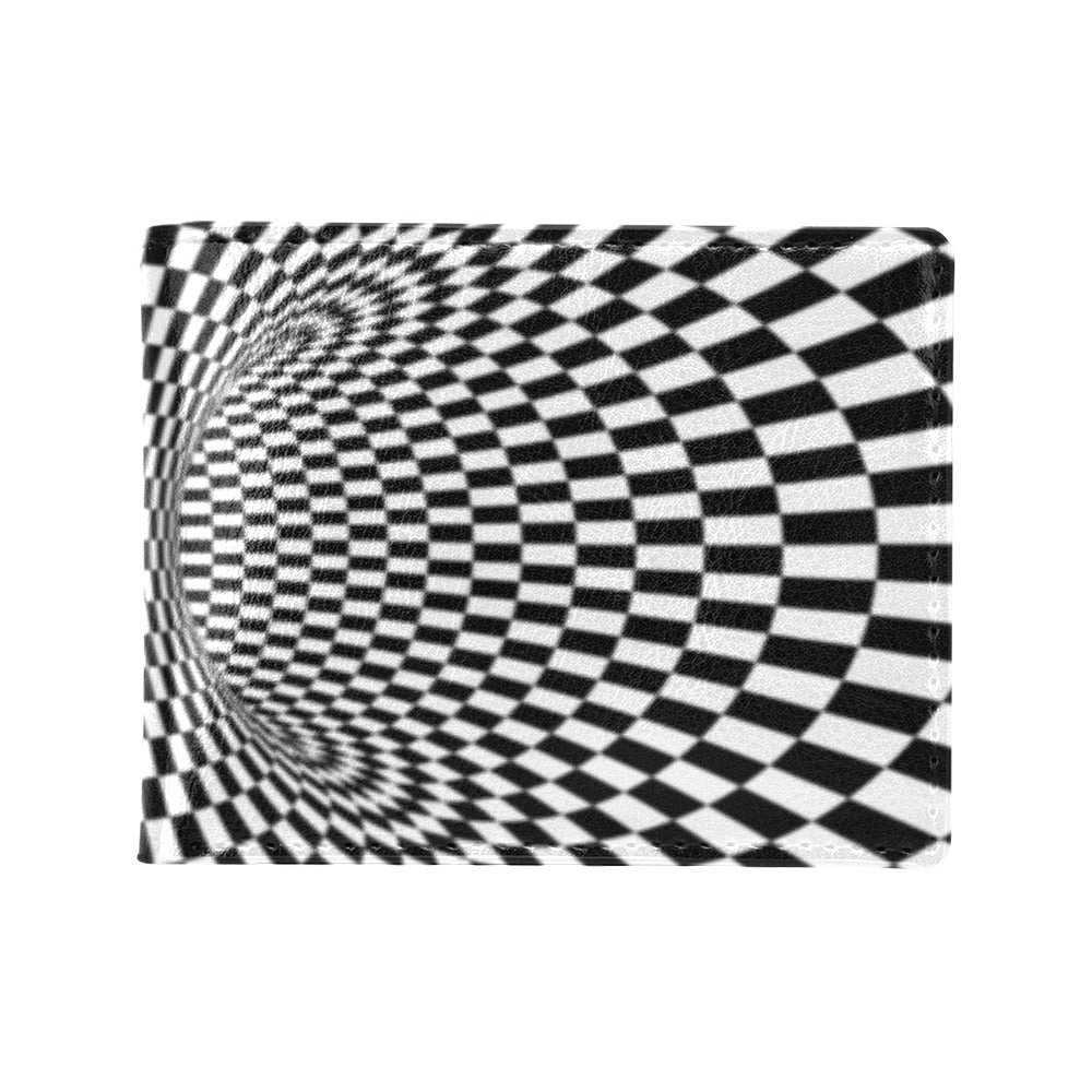 Optical illusion Projection Torus Men's ID Card Wallet