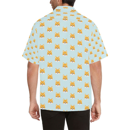 Shiba Inu Print Design LKS301 Men's Hawaiian Shirt