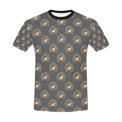 Horseshoe Print Design LKS306 Men's All Over Print T-shirt