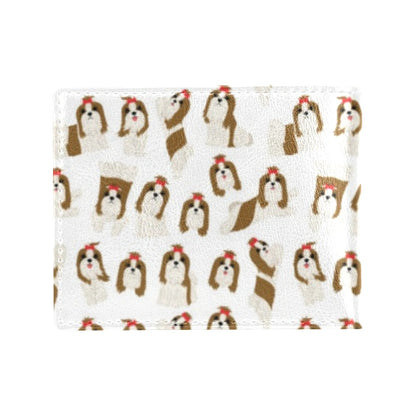 Shih Tzu Print Design LKS302 Men's ID Card Wallet