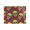 Skull And Roses Print Design LKS302 Men's ID Card Wallet