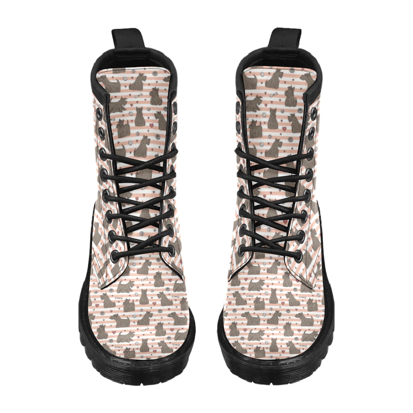 Scottish Terriers Print Design LKS3016 Women's Boots