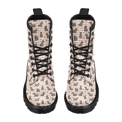 Scottish Terriers Print Design LKS3016 Women's Boots