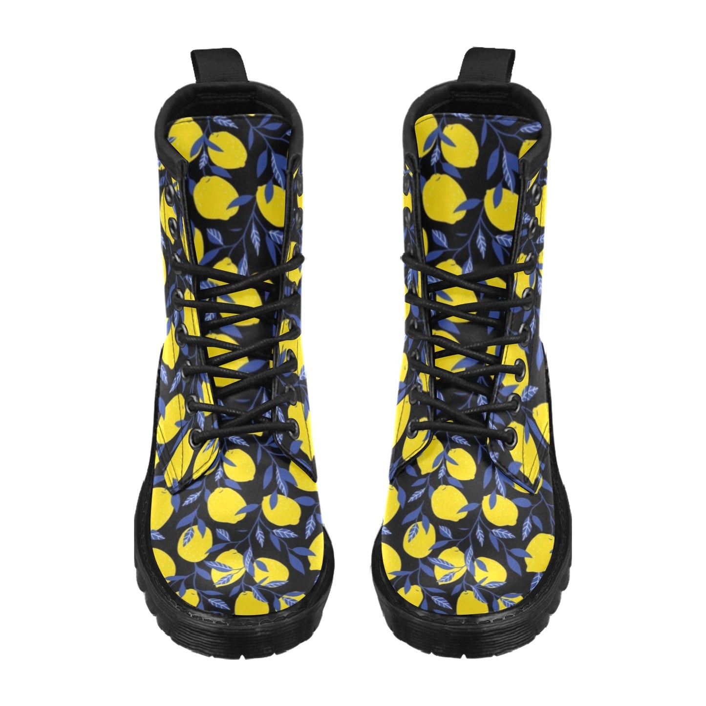 Lemon Pattern Print Design LM01 Women's Boots