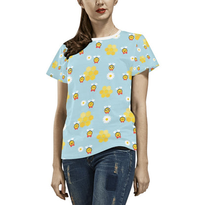 Bee Cute Print Design LKS304 Women's  T-shirt