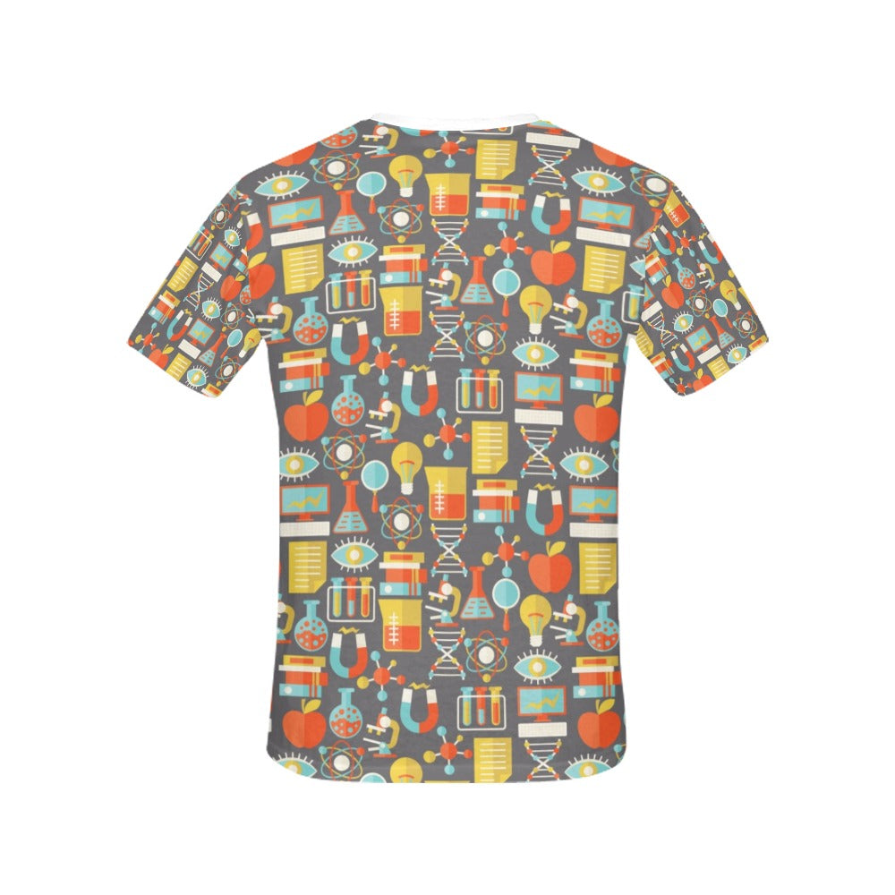 Science Print Design LKS302 Women's  T-shirt