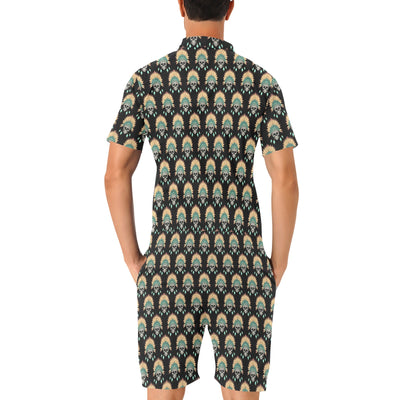 American indian Skull Pattern Men's Romper