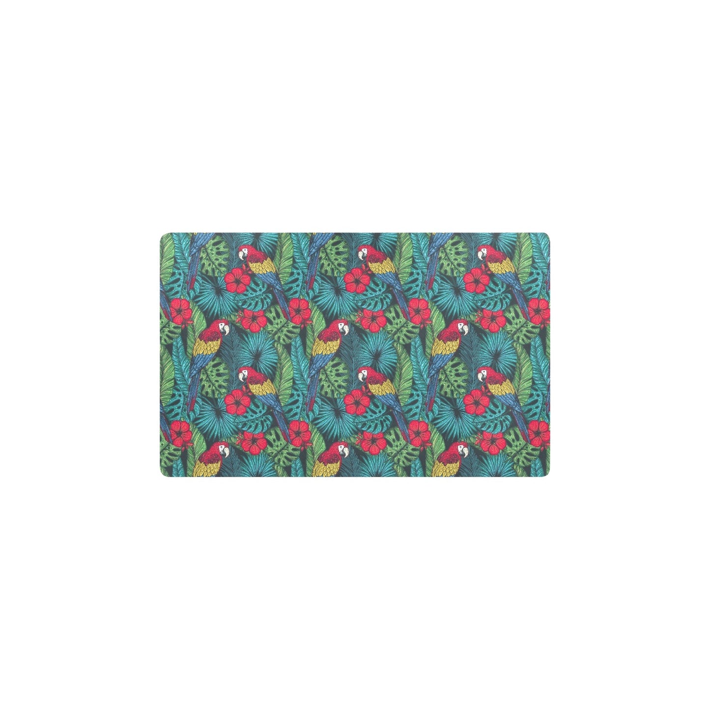 Parrot Pattern Print Design A05 Kitchen Mat