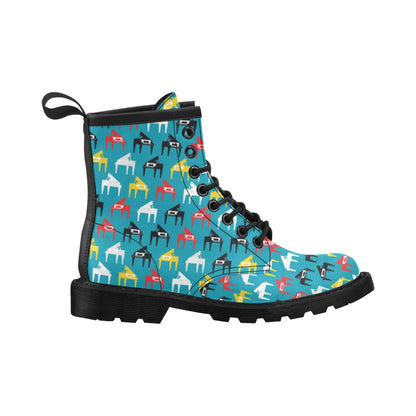 Piano Print Design LKS403 Women's Boots