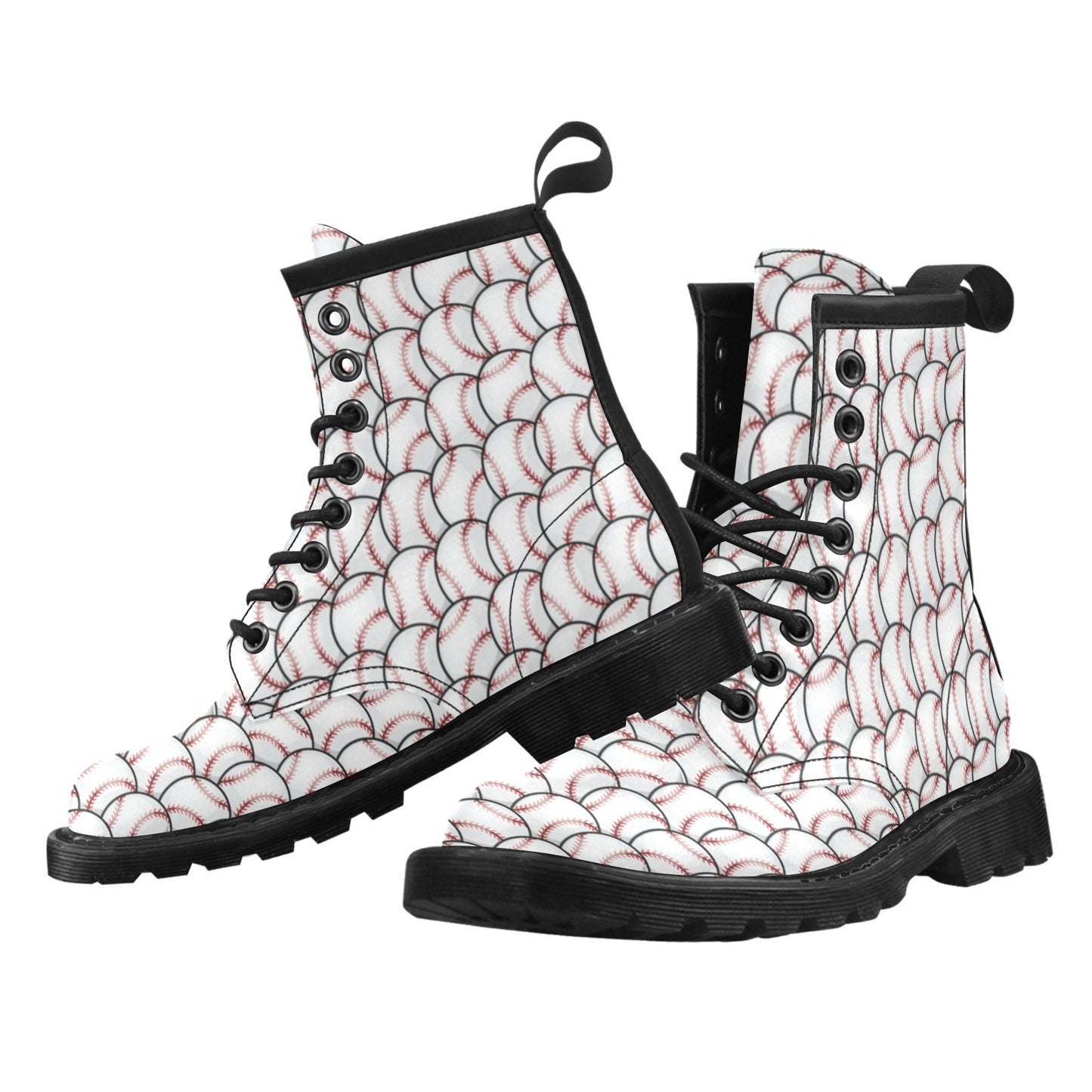 Baseball Pattern Women's Boots