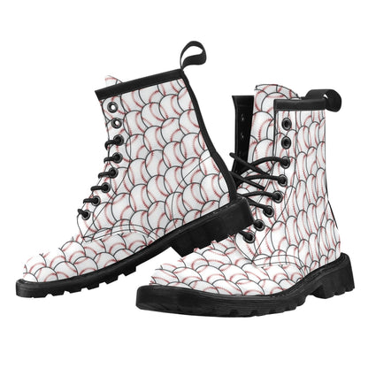 Baseball Pattern Women's Boots