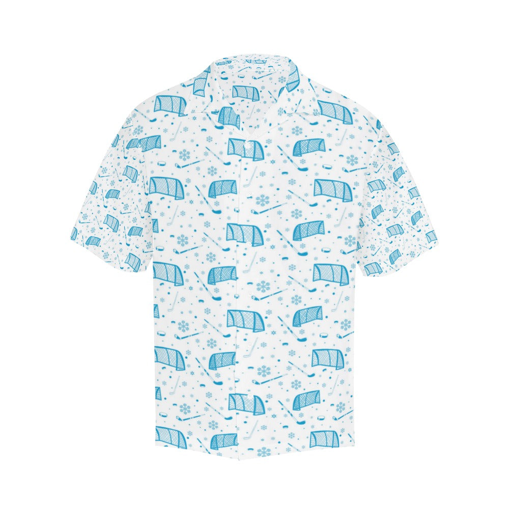 Hockey Print Design LKS303 Men's Hawaiian Shirt