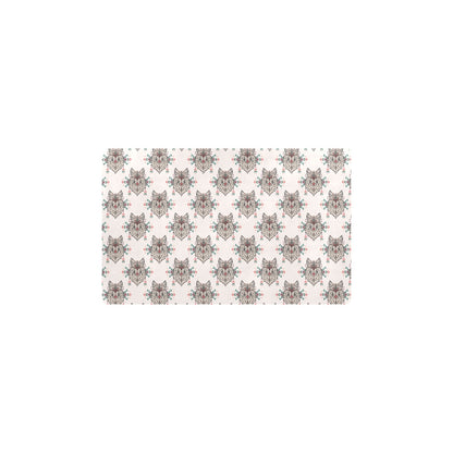 Aztec Wolf Pattern Print Design 01 Kitchen Mat