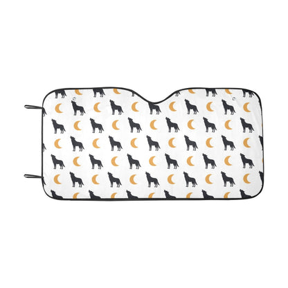 Wolf Moon Print Design LKS302 Car front Windshield Sun Shade