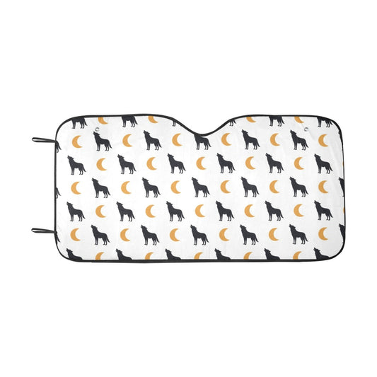 Wolf Moon Print Design LKS302 Car front Windshield Sun Shade