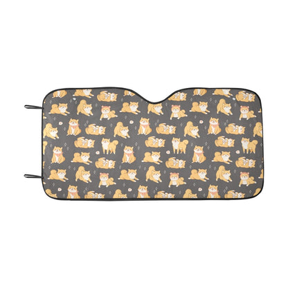 Shiba Inu Print Design LKS309 Car front Windshield Sun Shade