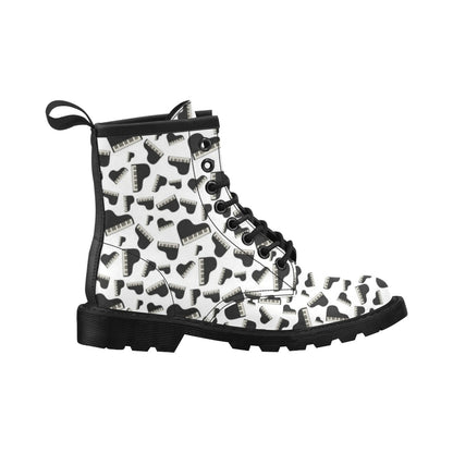 Piano Print Design LKS405 Women's Boots