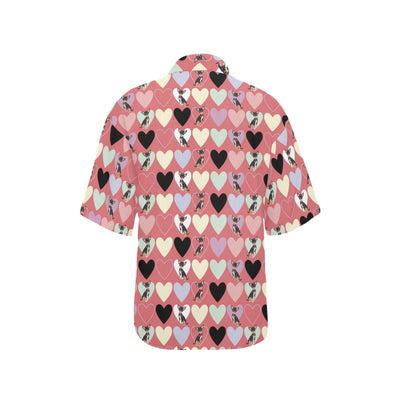 Chihuahua Pattern Print Design 01 Women's Hawaiian Shirt