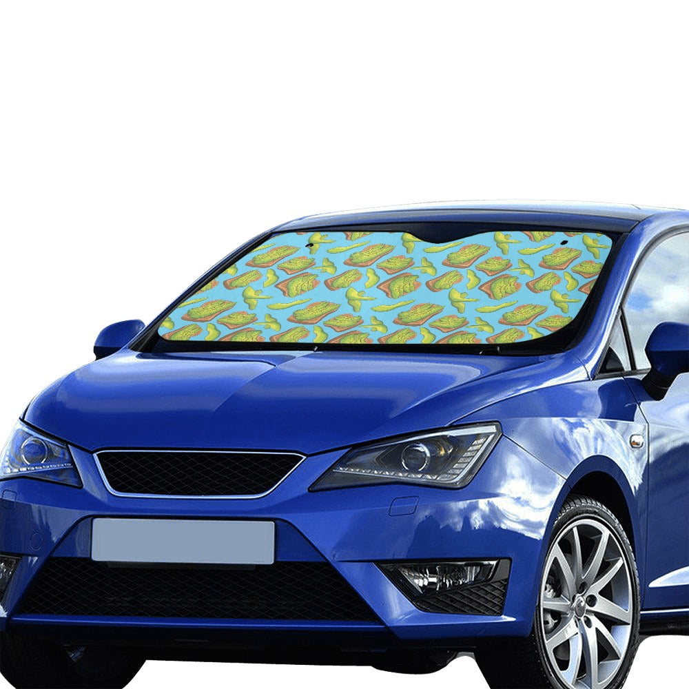 Sandwich Avocado Print Design LKS306 Car front Windshield Sun Shade