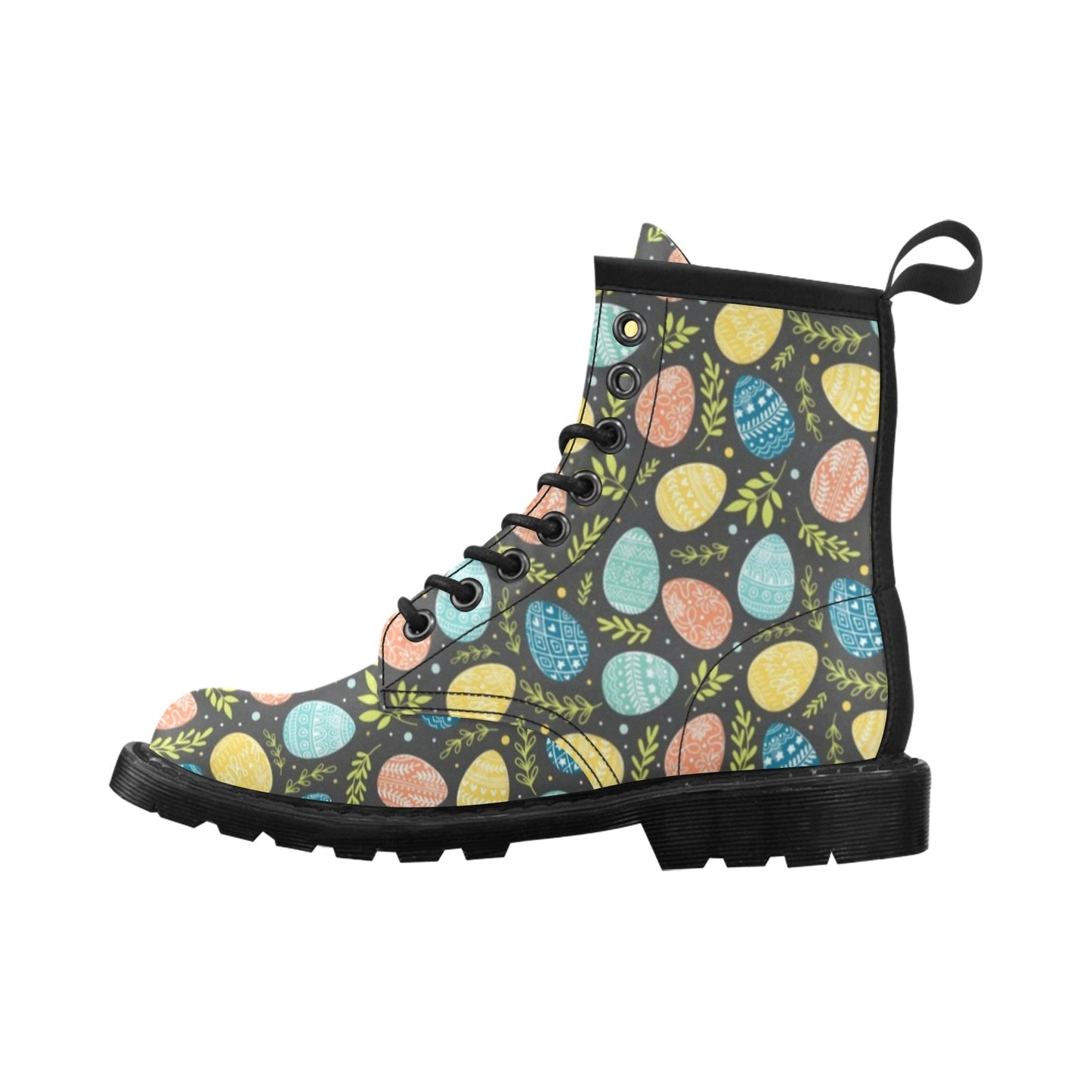 Easter Eggs Pattern Print Design RB01 Women's Boots