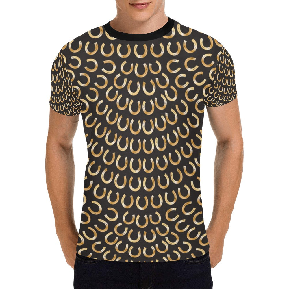 Horseshoe Print Design LKS304 Men's All Over Print T-shirt