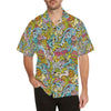 Hippie Print Design LKS301 Men's Hawaiian Shirt