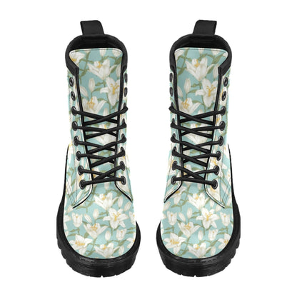 Lily Pattern Print Design LY09 Women's Boots
