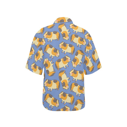 Guinea Pig Pattern Print Design 01 Women's Hawaiian Shirt