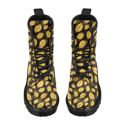 Elm Leave Summer Print Pattern Women's Boots