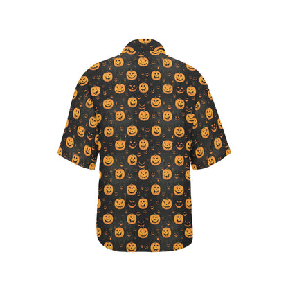 Halloween Print Design LKS401 Women's Hawaiian Shirt