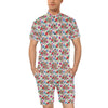 Sugar Skull Colorful Themed Print Men's Romper