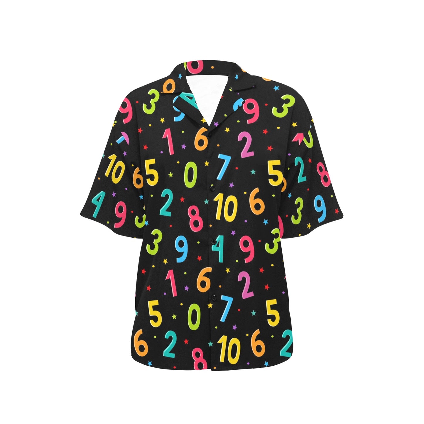 Number Pattern Print Design A04 Women's Hawaiian Shirt