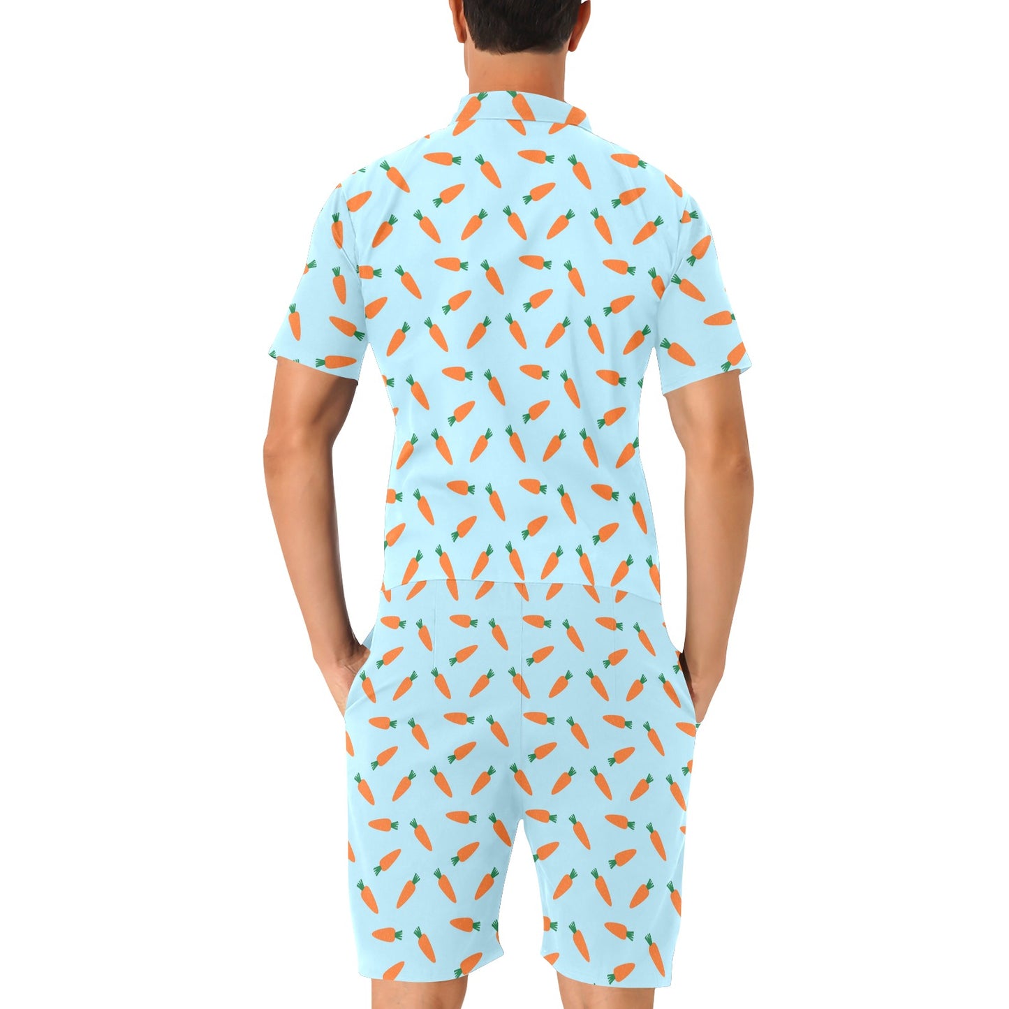 Carrot Pattern Print Design 03 Men's Romper
