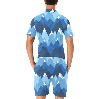 Mountain Pattern Print Design 04 Men's Romper