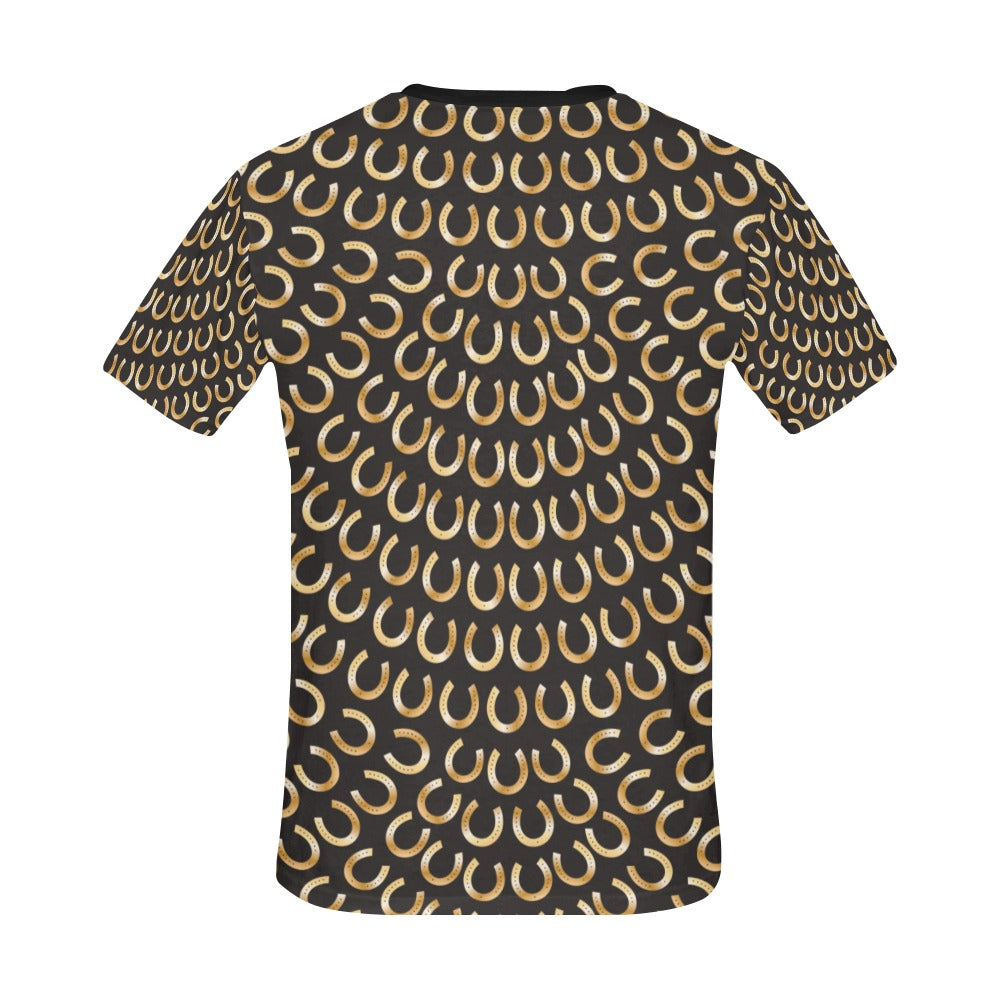 Horseshoe Print Design LKS304 Men's All Over Print T-shirt