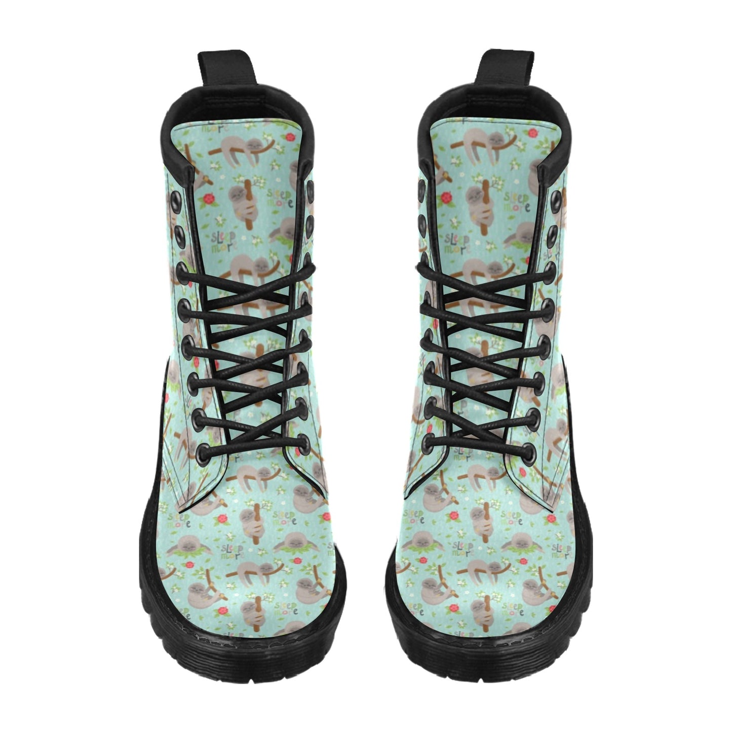 Sloth Print Design LKS305 Women's Boots