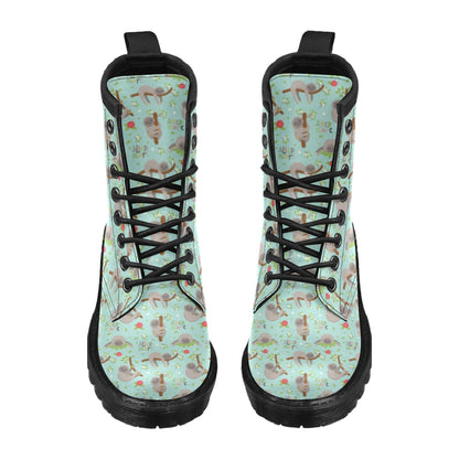 Sloth Print Design LKS305 Women's Boots