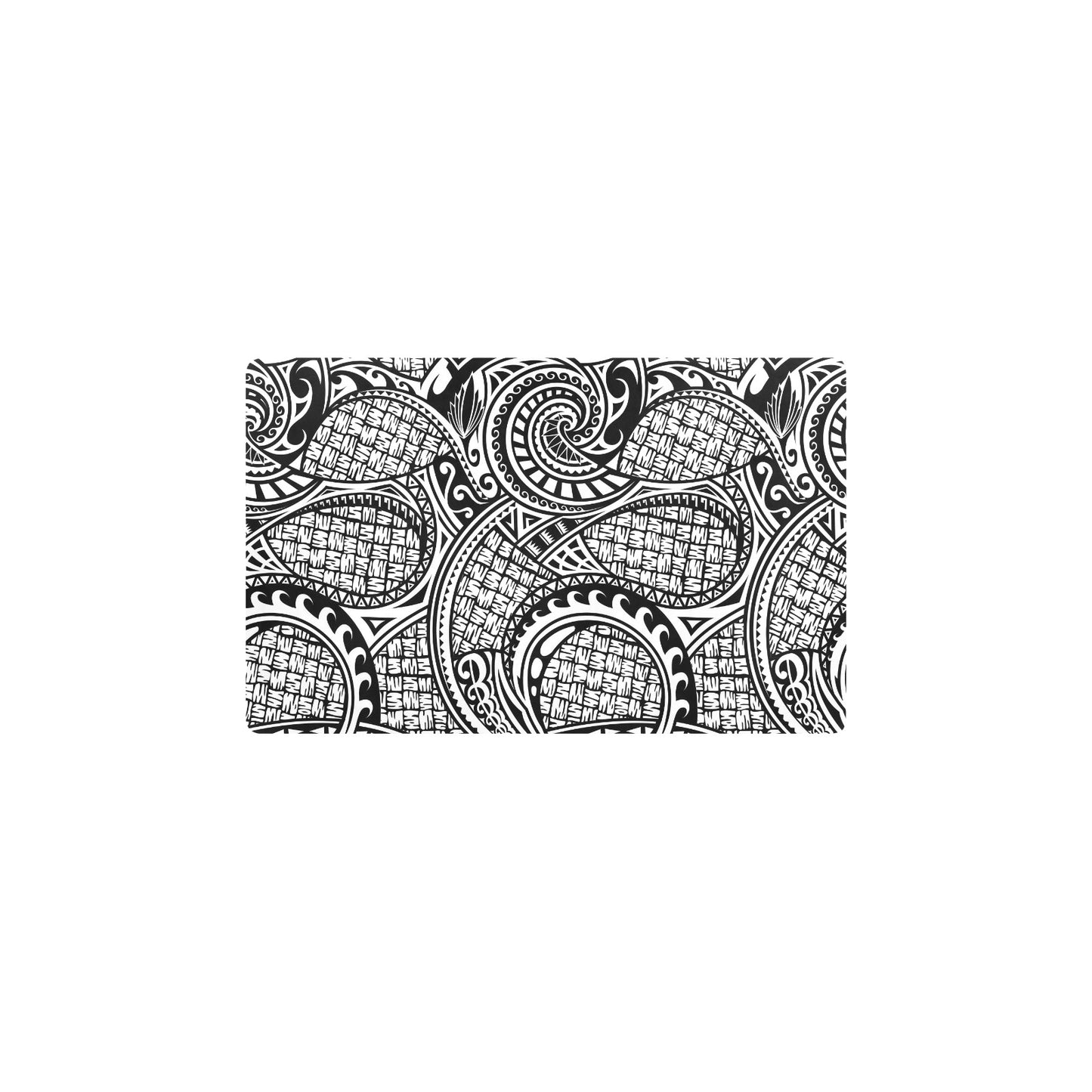 Polynesian Tribal Pattern Kitchen Mat