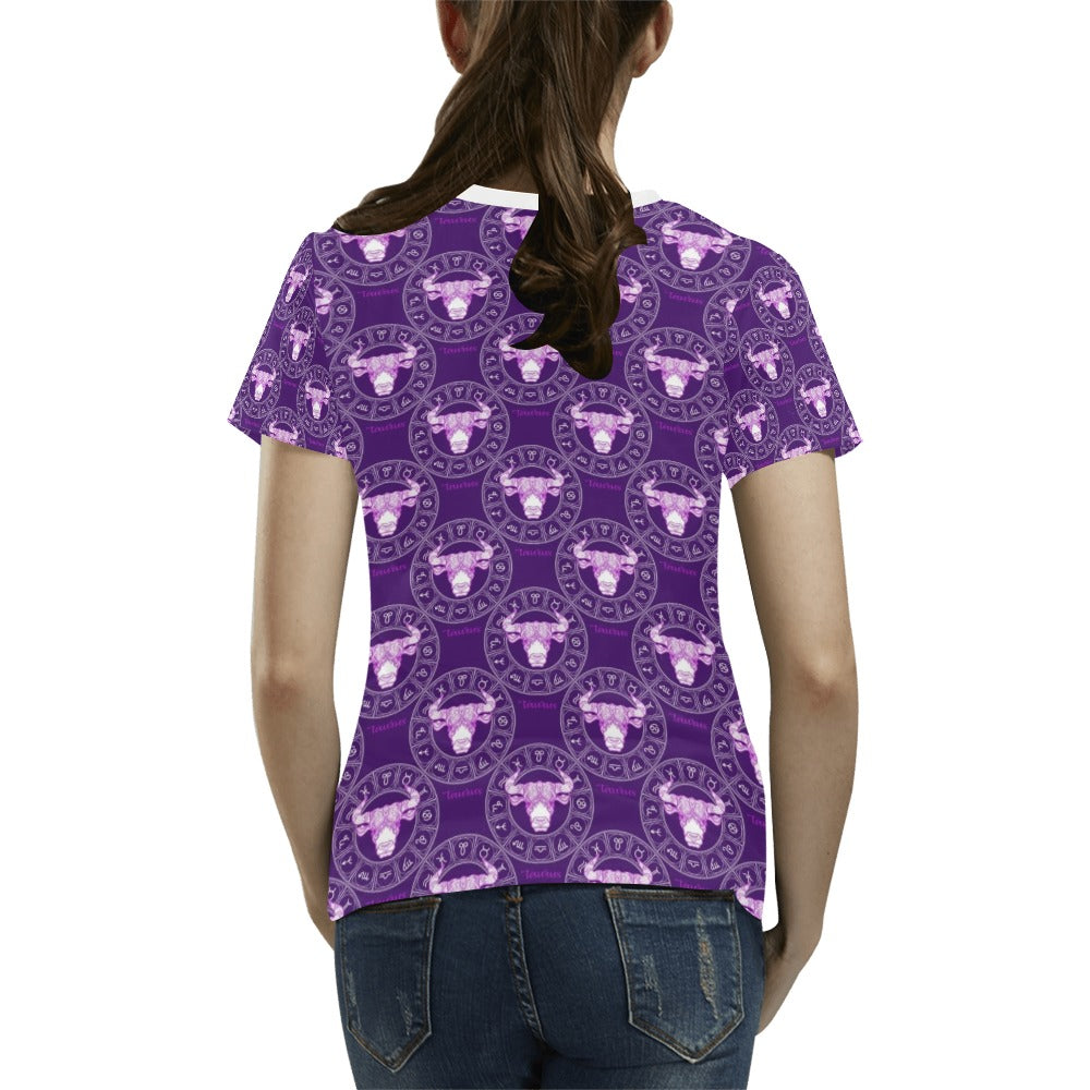 Taurus Print Design LKS303 Women's  T-shirt