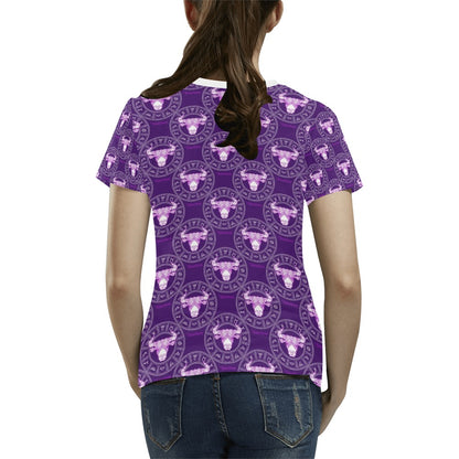 Taurus Print Design LKS303 Women's  T-shirt